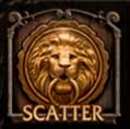 Scatter-символ слота Immortal Romance — дверной молоток со львом